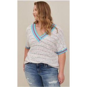 Women's Torrid Cable Dolman Pullover Sweater - Cotton Ivory Size 2X